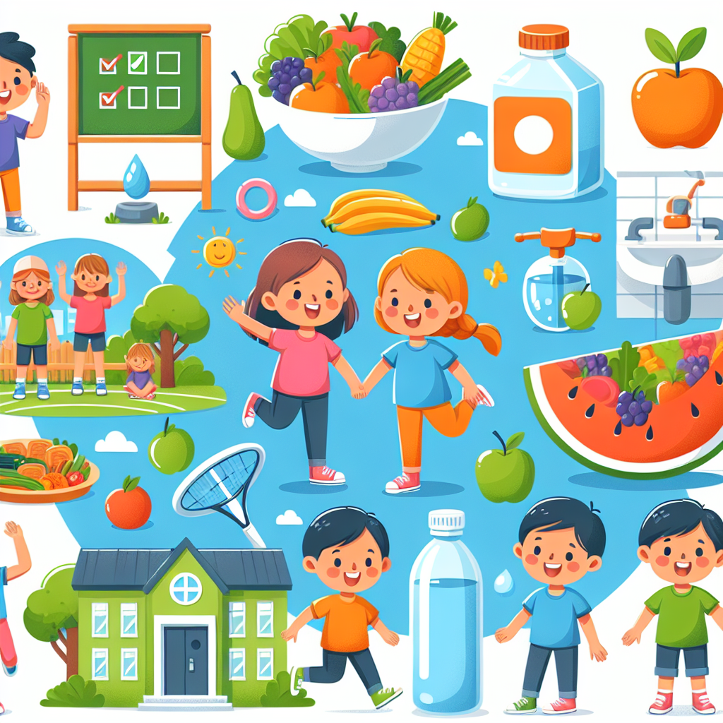 Poster Edukasi Gaya Hidup Sehat untuk Anak SD